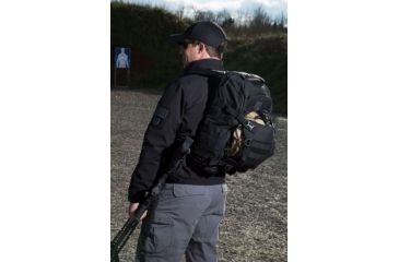 Image of Cannae Legion Elite Day Pack w/ Helmet Flap, Black, Medium CPG-BP-LEGELT-M-B