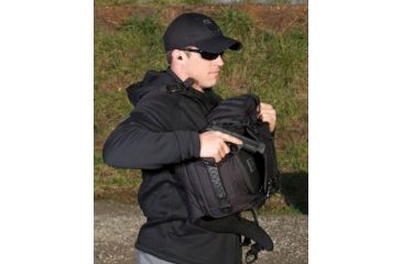 Image of Cannae Legion Elite Day Pack w/ Helmet Flap, Black, Medium CPG-BP-LEGELT-M-B