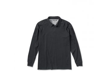 Image of Cannae Long Sleeve Professional Operator Cotton Polo, Black, Extra Small CPG-APS-PLC-XS-B