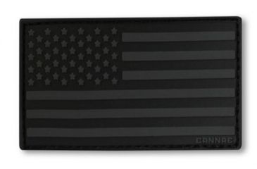 Image of Cannae USA Velcro Patch - Left Arm, Black, Medium CPG-ACS-USAL-B