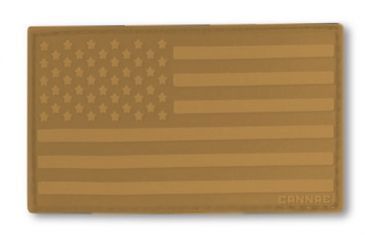 Image of Cannae USA Velcro Patch - Left Arm, Coyote, Medium CPG-ACS-USAL-C
