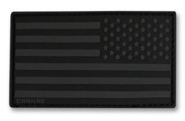 Image of Cannae USA Velcro Patch - Right Arm, Black, Medium CPG-ACS-USAR-B