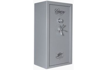 Image of Cannon Safe Safe 24 Gun, Hammertone Gray/Chrome, 24 gun CA23-H2FDC-15