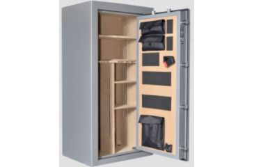 Image of Cannon Safe Safe 24 Gun, Hammertone Gray/Chrome, 24 gun CA23-H2FDC-15