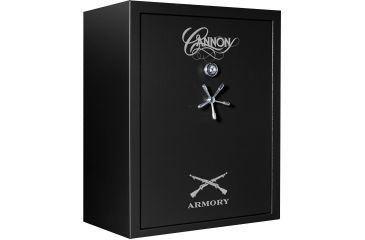 Image of Cannon Safe Armory A54 80 Gun Safe, 60x48x30in - Hammertone Black/Chrome A54-H1FDC-13
