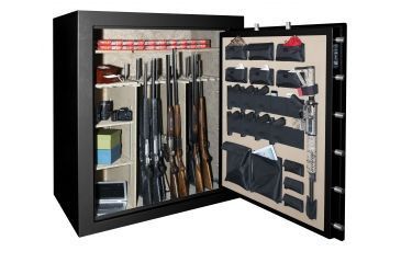 Image of Cannon Safe Armory Safe 100 Gun, Hammertone Black, 100 gun A100-H1FDC-15