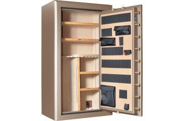 Image of Cannon Safe Commander 43 Fireproof 36 Gun Safe, 72x40x28in - Hammertone Beige/Brass CO43-H3FDB-13