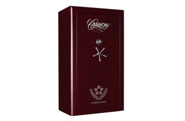 Image of Cannon Safe Commander 43 Fireproof Gun Safe, 72x40x28in - Hammertone, Burgundy CO43-H5FDC-13