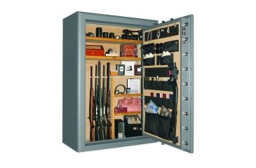 Image of Cannon Safe Commander Safe 48 Gun, Hammertone Gray/Chrome, 48 gun CO54-H2FDC-15