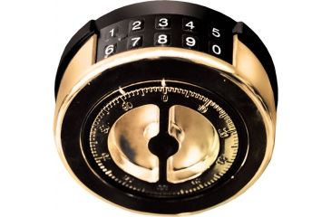 Image of Cannon Safe Deluxe 33 Fireproof 36 Gun Safe, 60x40x24in - Hammertone Beige/Brass CA33-H3FDB-13