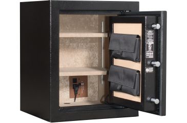 Image of Cannon Safe Home Guard H4 Electronic Safe, 24x20x17in - Hammertone Black/Chrome H4-H1HEC-13