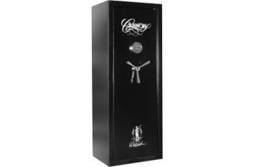 Image of Cannon Safe Patriot P14 12 Gun Electronic Safe, 59x22x18in - Hammertone Black/Chrome P14HR-H1TEC-13