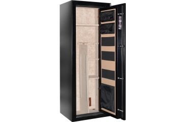 Image of Cannon Safe Patriot P14 12 Gun Electronic Safe, 59x22x18in - Hammertone Black/Chrome P14HR-H1TEC-13