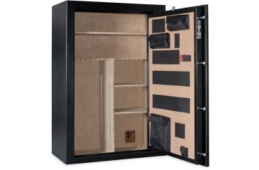 Image of Cannon Safe Patriot P40 48 Gun Electronic Safe, 59x40x22in - Hammertone Black/Chrome P40HR-H1TEC-13