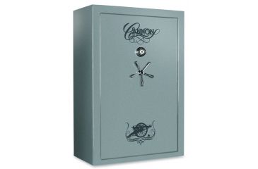 Image of Cannon Safe Safe 36 Gun, Hammertone Gray/Chrome, 36 gun CA33-H2FDC-15