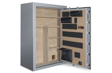 Image of Cannon Safe Safe 36 Gun, Hammertone Gray/Chrome, 36 gun CA33-H2FDC-15