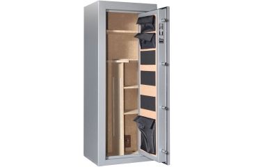 Image of Cannon Safe Scout S14 24 Gun Electronic Safe, 59x24x18in - Hammertone Gray/Chrome S14-H2TEC-13