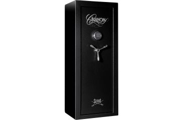 Image of Cannon Safe Scout S14 24 Gun Electronic Safe, 59x24x18in - Hammertone Black/Chrome S14-H1TEC-13