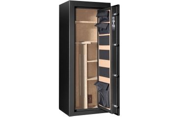 Image of Cannon Safe Scout S14 24 Gun Electronic Safe, 59x24x18in - Hammertone Black/Chrome S14-H1TEC-13