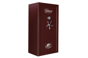 Image of Cannon Safe Series 23 Fireproof Gun Safe, 60x30x24in - Hammertone, Burgundy CA23-H5FDC-13