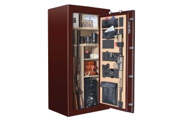 Image of Cannon Safe Series 23 Fireproof Gun Safe, 60x30x24in - Hammertone, Burgundy CA23-H5FDC-13