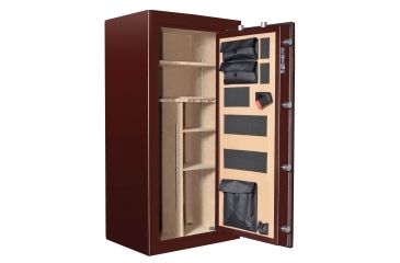 Image of Cannon Safe Series 23 Fireproof Gun Safe, 60x30x24in - Hammertone, Burgundy CA23-H5FDC-13