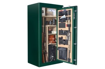 Image of Cannon Safe Series 23 Fireproof Gun Safe, 60x30x24in - Hammertone, Green CA23-H4FDC-13