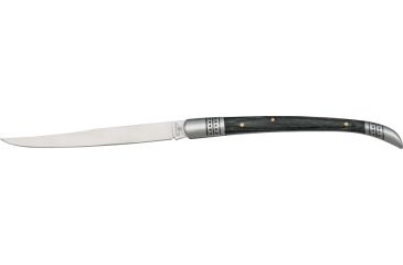 Image of Cannon Spanish Style Folding Knife,Long Clip Blade, Black Pakkawood Handle CAN09