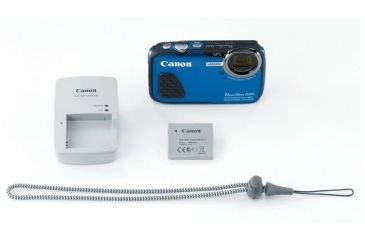 Image of Canon 12.1MP PowerShot D30 Waterproof Compact Digital Camera, Blue 9337B001