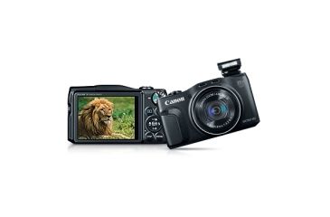 Image of Canon 16.1 MP PowerShot SX700 HS Compact Digital Camera, Black 9338B001