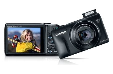 Image of Canon 16MP PowerShot SX600 HS Advanced Digital Camera, Black 9340B001