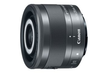 Image of Canon EF-M 28mm f/3.5 Macro IS STM Camera Lens, Black 1362C002