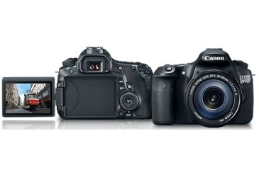 Image of Canon EOS 60D Digital SLR Camera - shown with OPTIONAL lens