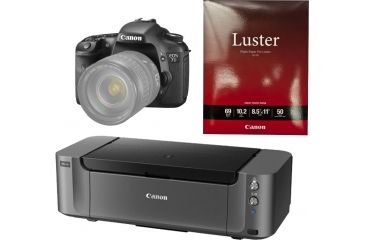 Image of Canon EOS 7 Camera Body Only, Photo Paper, and Pixma PRO-10 Printer