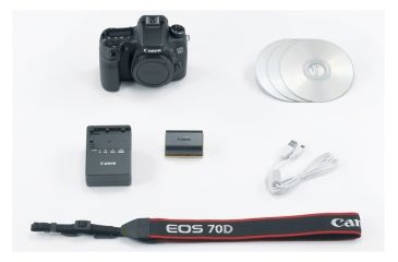 Image of Canon EOS 70D 20Mega Pixel Digital SLR Camera w/ 3in Touch Screen Clear View LCD Monitor - Body Only 8469B002