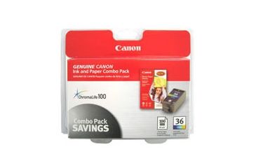 Image of Canon CLI-36 with Photo Paper, 50 Sheets 1511B007