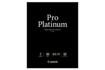 Image of Canon Pro Platinum Photo Paper 8.5 x 11, 20 Sheets 2768B022