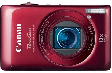 Image of Canon Power-Shot ELPH 510HS Camera, Red
