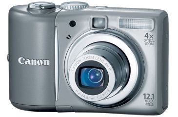 Image of Canon PowerShot A1100 IS 12.1-megapixel Digital Camera Kit Gray 3444B001