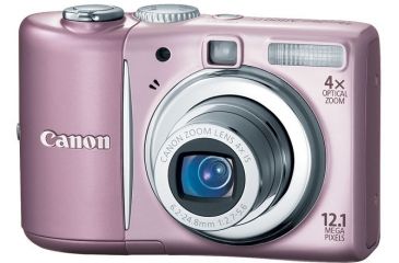Image of Canon PowerShot A1100 IS 12.1-megapixel Digital Camera Kit Pink 3447B001
