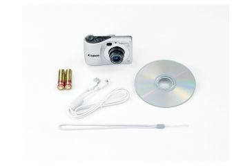 Image of Canon PowerShot A1200 12.1 MP Digital Camera, Silver Included Accessories