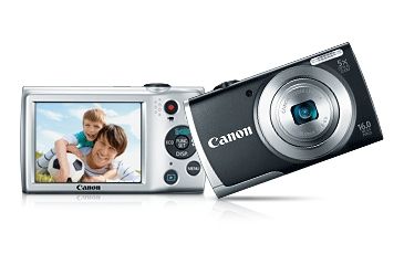Image of Canon PowerShot A2500 Compact Digital Camera, Black 8253B001