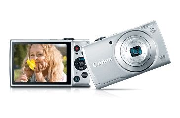 Image of Canon PowerShot A2600 Compact Digital Camera, Silver 8158B001