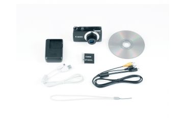 Image of Canon PowerShot A3300 IS 16 MP Digital Camera, Black Included Accessories
