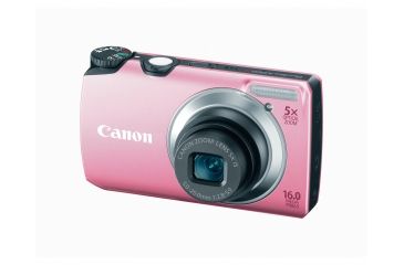 Image of Canon PowerShot A3300 IS 16 MP Digital Camera, Pink 5034B001
