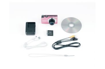 Image of Canon PowerShot A3300 IS 16 MP Digital Camera, Pink Included Accessories