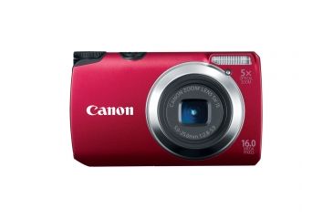 Image of Canon PowerShot A3300 IS 16 MP Digital Camera, Red