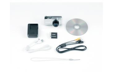 Image of Canon PowerShot A3300 IS 16 MP Digital Camera, Silver Included Accessories