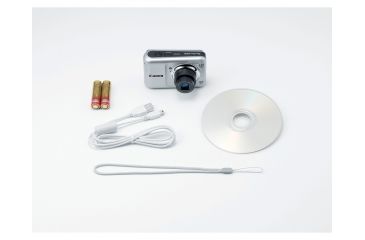 Image of Canon PowerShot A800 10 MP Digital Camera, Silver Included Accessories