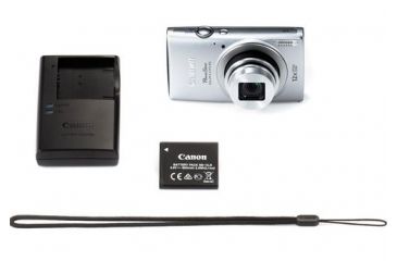 Image of Canon PowerShot ELPH 170 IS Camera with 20.0 Megapixel sensor and DIGIC 4+ Image Processor, Silver 0127C001